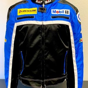 BILT Paddock Mesh Motorcycle Jacket - Blue